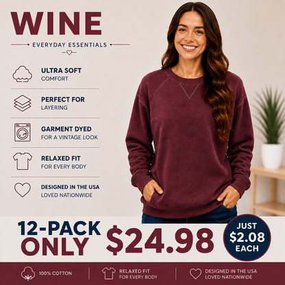 Pigment Dyed Sweatshirt With Pockets