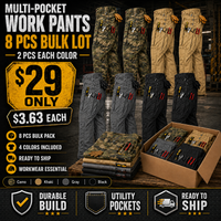 8 PACK ONLY $29 Includes:Black+Gray+Khaki+Camo
