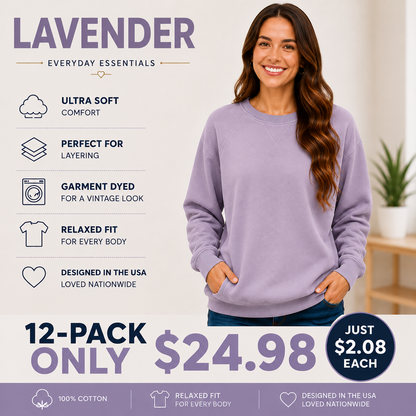 Pigment Dyed Sweatshirt With Pockets