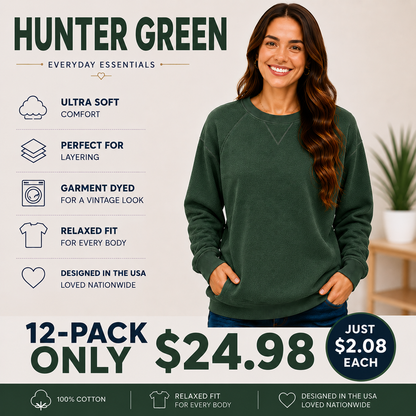 Pigment Dyed Sweatshirt With Pockets