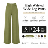 8 PACK-Olive Green