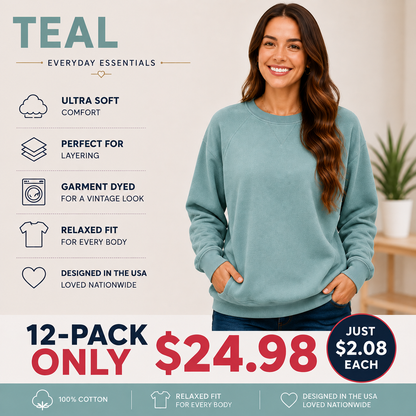 Pigment Dyed Sweatshirt With Pockets