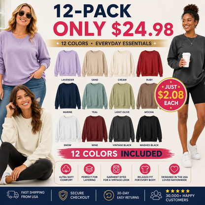 Pigment Dyed Sweatshirt With Pockets